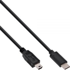 InLine USB-C - miniUSB 1 m (35751) kaina ir informacija | Laidai telefonams | pigu.lt