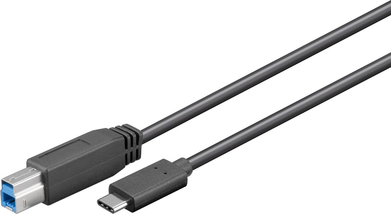 MicroConnect, USB-C - USB-B, 1 m kaina ir informacija | Kabeliai ir laidai | pigu.lt