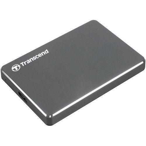 Išorinis kietasis diskas TRANSCEND STOREJET 25C3, 1TB, metalo spalvos kaina ir informacija | Išoriniai kietieji diskai (SSD, HDD) | pigu.lt