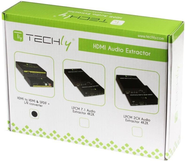 Garso takelio keitiklis Techly extractor HDMI audio S/PIDF 5.1CH / RCA L/R 2.0CH цена и информация | Kabeliai ir laidai | pigu.lt