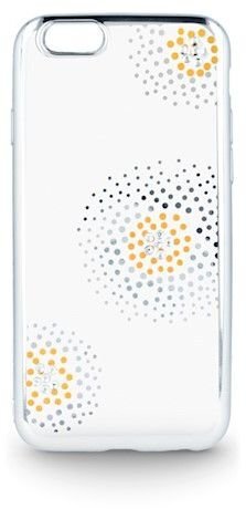 Apsauginė nugarėlė Beeyo Flower Dots, skirta Samsung Galaxy S6 telefonui, sidabrinė kaina ir informacija | Telefono dėklai | pigu.lt