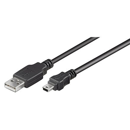 Goobay USB 2.0 Hi-Speed laidas, 1.5 m, juodas kaina ir informacija | Kabeliai ir laidai | pigu.lt