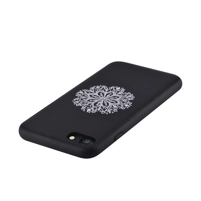 Apsauginė nugarėlė Devia Flower, skirta iPhone 7 / 8 telefonui, juoda цена и информация | Telefono dėklai | pigu.lt
