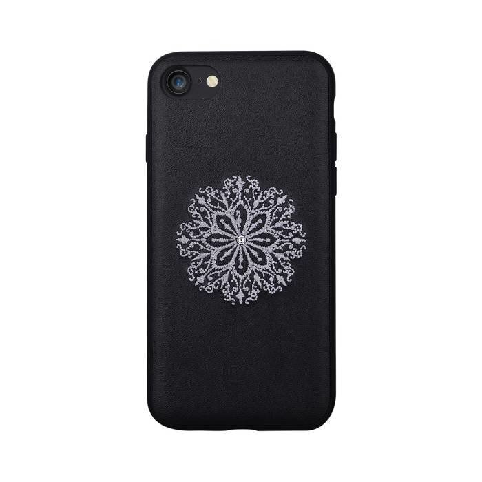 Apsauginė nugarėlė Devia Flower, skirta iPhone 7 / 8 telefonui, juoda kaina ir informacija | Telefono dėklai | pigu.lt