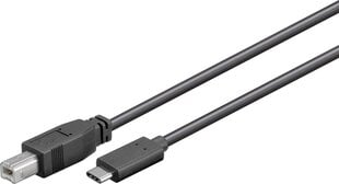 MicroConnect, USB-A - USB-B, 1м цена и информация | Кабели и провода | pigu.lt