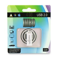USB laikmena Imro ECO 4 GB, balta kaina ir informacija | USB laikmenos | pigu.lt