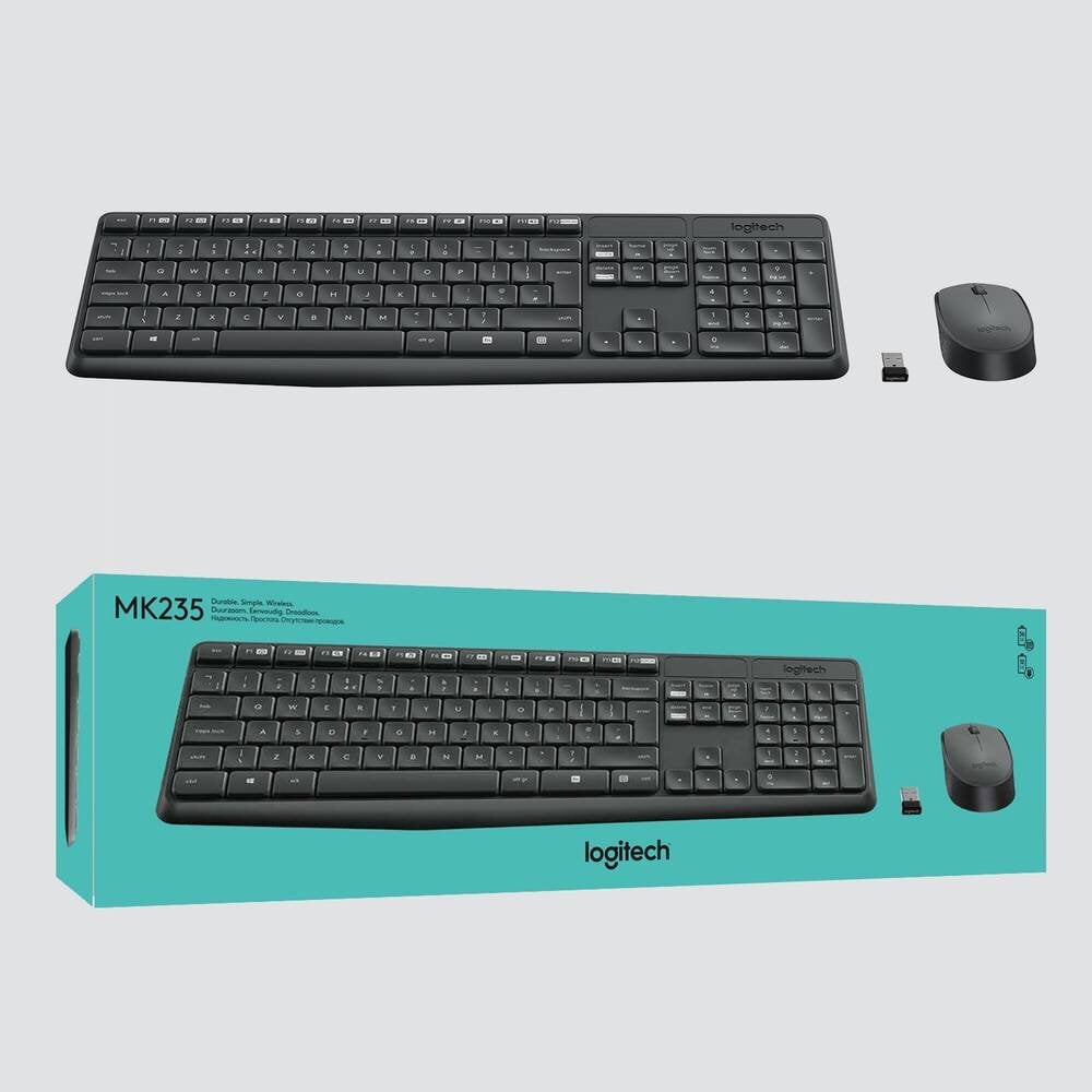 Logitech MK235 цена и информация | Klaviatūros | pigu.lt