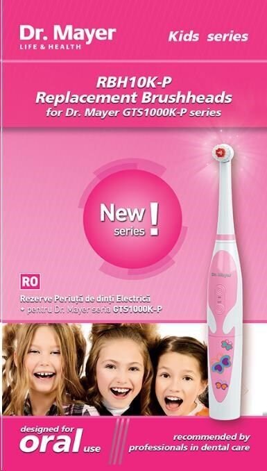 Dr. Mayer GTS1000K kaina ir informacija | Elektrinių dantų šepetėlių antgaliai | pigu.lt