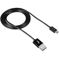 Canyon CNE-USBM1B, USB 2.0 / micro USB, 1 m, чёрный цена и информация | Кабели для телефонов | pigu.lt