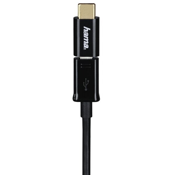 Fore type Scottish marketing Hama USB-C adapteris, USB 2.0, USB-C kištukas – Micro-USB-B lizdas, 480  Mbit/s, juodas kaina | pigu.lt