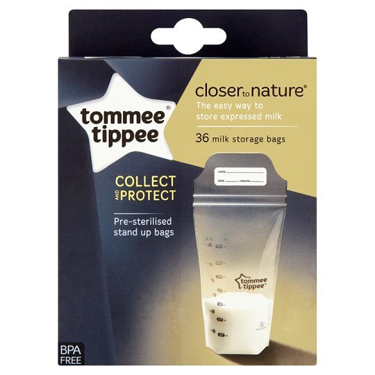 Pieno laikymo maišeliai Tommee Tippee Closer to Nature, 42302241 цена и информация | Kūdikių indai, indeliai pienui ir įrankiai | pigu.lt
