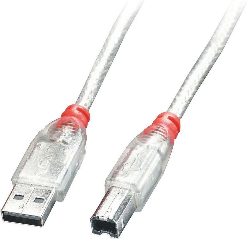 Lindy, USB-A - USB-B, 5m kaina ir informacija | Kabeliai ir laidai | pigu.lt