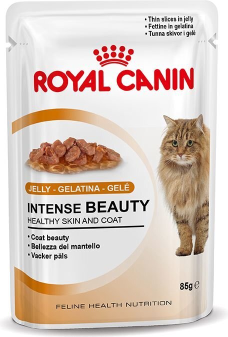 Konservai katėms ROYAL CANIN Intense Beauty, 12x85 g kaina ir informacija | Konservai katėms | pigu.lt