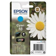 Epson - Tusz T1802 CYAN 3.3ml do XP-30/102/20x/30x/40x kaina ir informacija | Kasetės rašaliniams spausdintuvams | pigu.lt