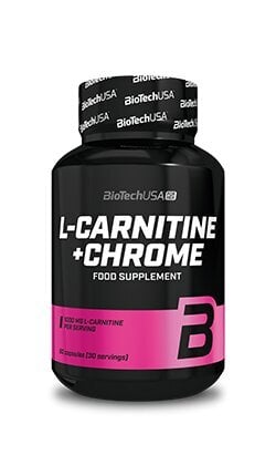 Maisto papildas Biotech For Her L-Carnitine + Chrome 60 kaps. цена и информация | L-karnitinas | pigu.lt