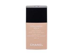 Makiažo pagrindas Chanel Vitalumiere Aqua Make up SPF 15 12 Beige Rosé, 30ml kaina ir informacija | Makiažo pagrindai, pudros | pigu.lt