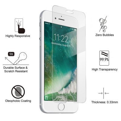 Mocco skirtas Apple iPhone 6/6S 4,7" kaina ir informacija | Apsauginės plėvelės telefonams | pigu.lt