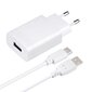 Forcell Pulse Quick Charge 3.0 Premium Travel Charger + Type-C Cable USB 2.4A White kaina ir informacija | Krovikliai telefonams | pigu.lt