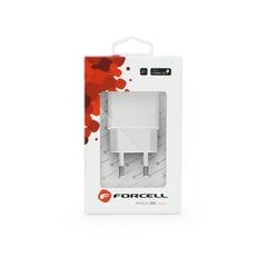 Forcell Pulse Quick Charge 3.0 Premium Travel Charger USB 2A White цена и информация | Зарядные устройства для телефонов | pigu.lt