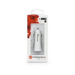 Forcell Premium Car charger with Quick Charge 3.0 USB 4.3V / 2A White kaina ir informacija | Krovikliai telefonams | pigu.lt
