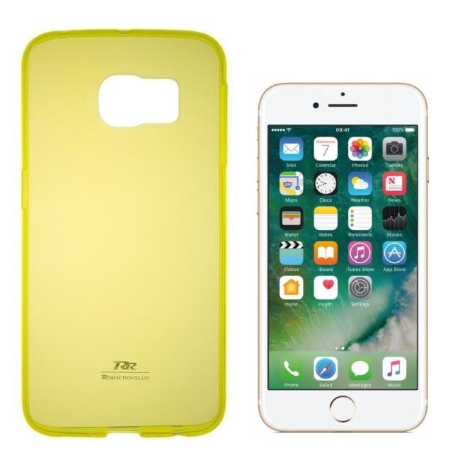Roar Ultra Back Case 0.3 mm Silicone Case for Iphone 7 Yellow цена и информация | Telefono dėklai | pigu.lt
