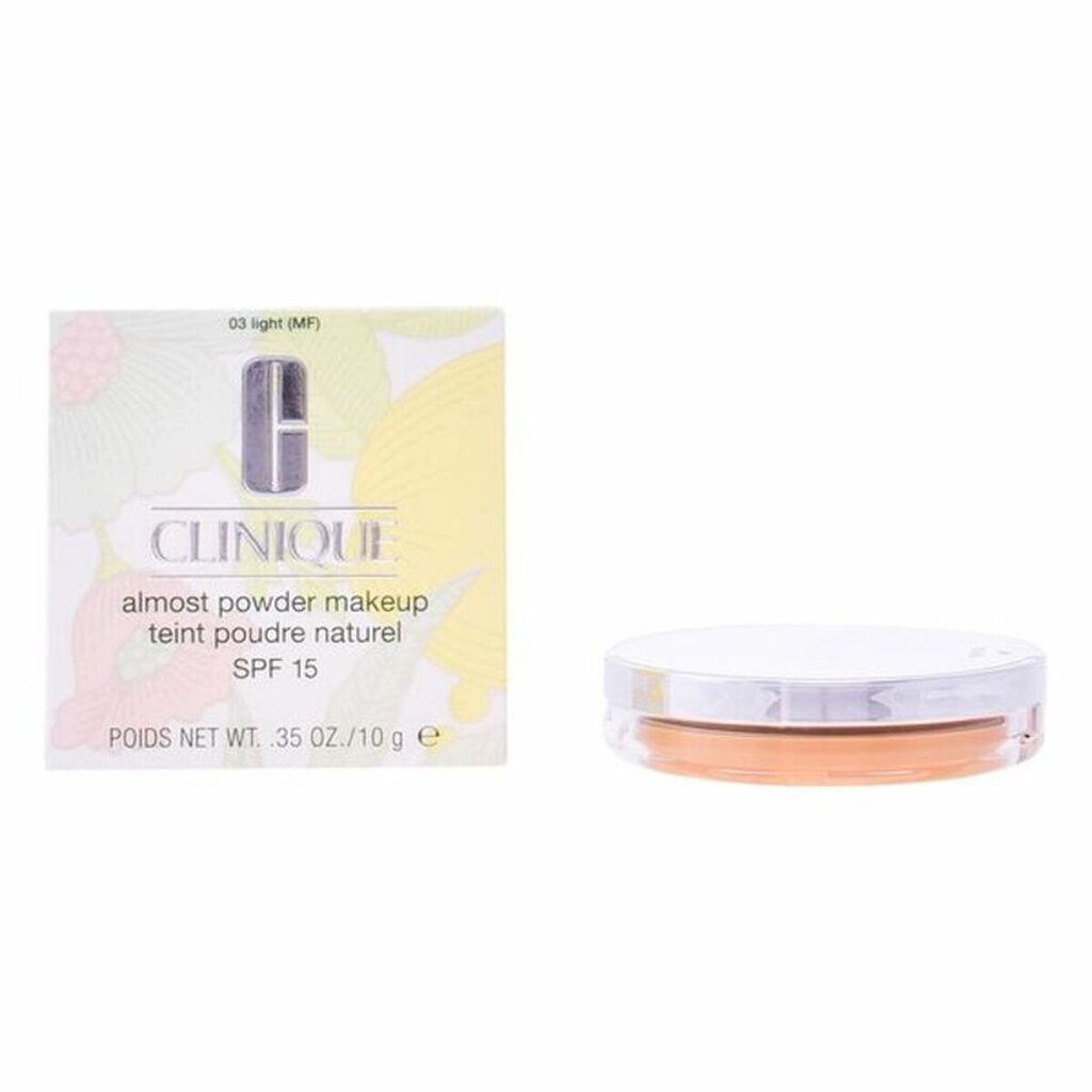 Kompaktinė pudra Clinique Almost Powder SPF15, 03 Light, 10 g kaina ir informacija | Makiažo pagrindai, pudros | pigu.lt