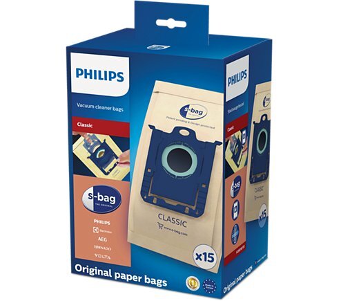Philips FC8019/03, 15 vnt. kaina ir informacija | Dulkių siurblių priedai | pigu.lt