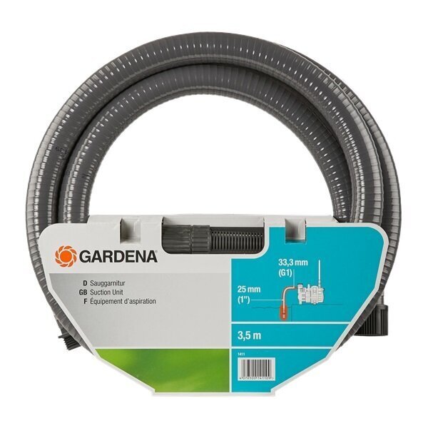Siurbimo žarna Gardena, 3,5 m 25 mm 1" цена и информация | Laistymo įranga, purkštuvai | pigu.lt