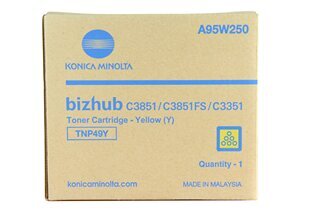 Lazarinė kasetė Konica-Minolta TNP-49 (A95W250), geltona kaina ir informacija | Kasetės lazeriniams spausdintuvams | pigu.lt