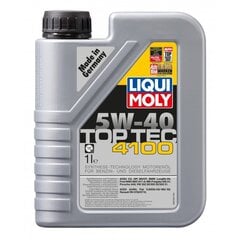 Синтетическое моторное масло Liqui-Moly Top Tec 4100 5W-40, 1 л цена и информация | Liqui-Moly Автотовары | pigu.lt