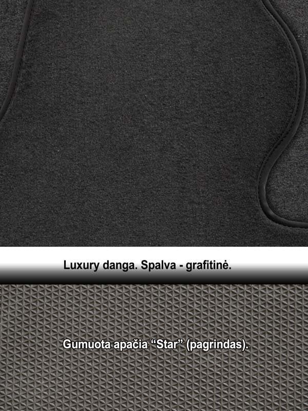 Kilimėliai ARS MERCEDES-BENZ SPRINTER 2006-> (3 v.) /14 Luxury kaina ir informacija | Modeliniai tekstiliniai kilimėliai | pigu.lt