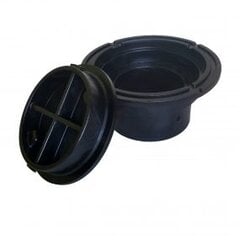 Черная пластмассовая крышка для люка 160PE-B цена и информация | Канализационные люки | pigu.lt