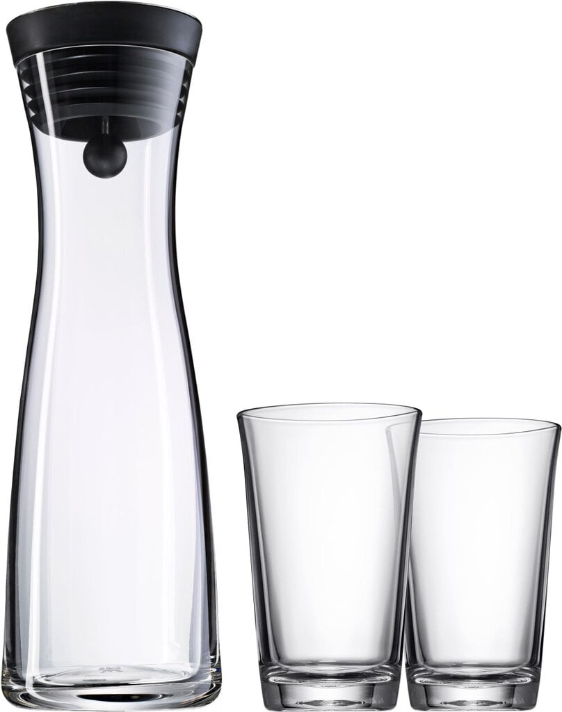 WMF Basic vandens ąsočio ir stiklinių rinkinys, 3 dalių kaina ir informacija | Taurės, puodeliai, ąsočiai | pigu.lt