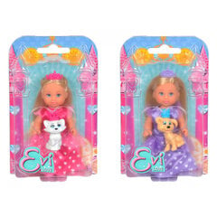Lėlė princesė su gyvūnėliu Simba Evi Love, 12 cm kaina ir informacija | Žaislai mergaitėms | pigu.lt