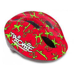 Детский велосипедный шлем Author Trickie 49-56 см, красный / зеленый цена и информация | Шлемы | pigu.lt