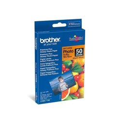 brother premium glossy photo paper, bp71gp50, фотобумага, глянцевая, белая, 10x15 см, 4x6", 260 г/м2, 50 шт, струйная цена и информация | Аксессуары для фотоаппаратов | pigu.lt