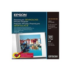 Pusiau blizgus fotopopierius Epson, 20 lapų цена и информация | Kanceliarinės prekės | pigu.lt