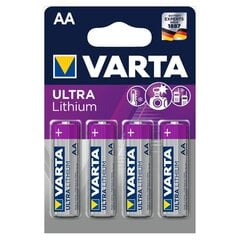 Литиевые батареи Varta Ultra AA (4 шт.) цена и информация | varta Сантехника, ремонт, вентиляция | pigu.lt