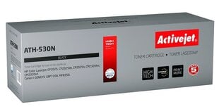 Toneris "Activejet ATH-530N" (HP CC530A/Canon CRG-718B) skirtas lazeriniams spausdintuvams, 3500 psl, juoda kaina ir informacija | Kasetės lazeriniams spausdintuvams | pigu.lt