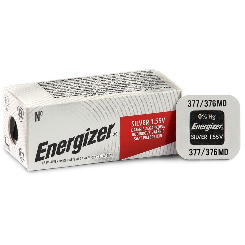 Laikrodžio baterija Energizer 377 10 vnt. цена и информация | Elementai | pigu.lt