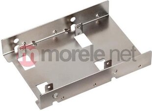 SilverStone Single 3.5" Bay Converter to 2 x 2.5" Bays (SST-SDP08) цена и информация | Аксессуары для компонентов | pigu.lt