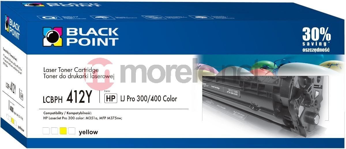 Black Point LCBPH412Y kaina ir informacija | Kasetės lazeriniams spausdintuvams | pigu.lt