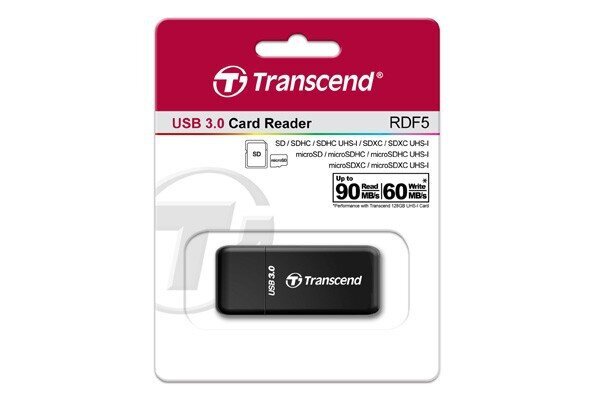 Transcend TSRDF5K цена и информация | Adapteriai, USB šakotuvai | pigu.lt