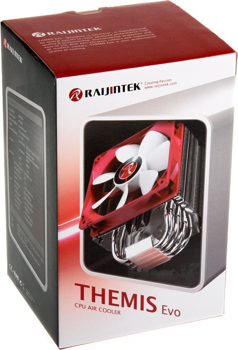 Raijintek THEMIS EVO (0P105245) kaina ir informacija | Procesorių aušintuvai | pigu.lt