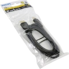 Кабель Philips SWV5401H/10 HDMI 1.8M 3D, UHD 2160P (4K) цена и информация | Кабели и провода | pigu.lt
