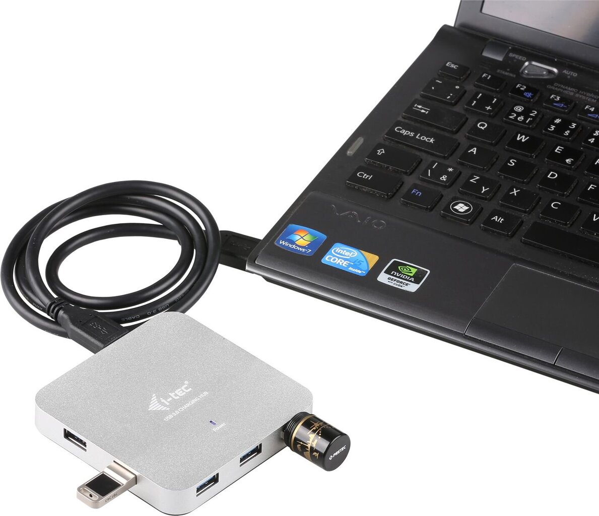 I-TEC U3HUBMETAL7 kaina ir informacija | Adapteriai, USB šakotuvai | pigu.lt