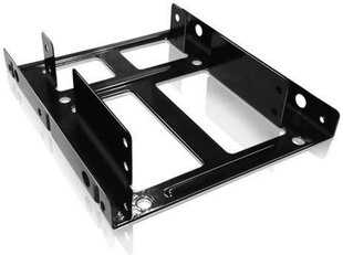 Icy Box Internal Mounting Frame 3.5" for 2x 2.5" drives, Black (IB-AC643) kaina ir informacija | Komponentų priedai | pigu.lt