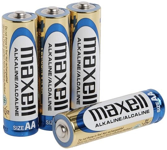 Baterijos Maxell Alkaline, AA (LR6), 4 vnt. kaina ir informacija | Elementai | pigu.lt