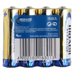 Батарейки Maxell Alkaline, AA (LR6), 4 шт. цена и информация | Alkaline Сантехника, ремонт, вентиляция | pigu.lt