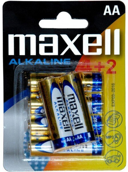 Maxell 790230.04.EU elementai, 6 vnt. kaina ir informacija | Elementai | pigu.lt